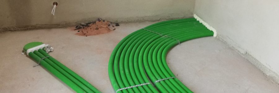Montaż rekuperacji na systemie rozdzielaczowym Pe-Flex w Grabinie